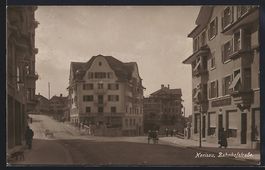 AK Herisau, Blick in die Bahnhofstrasse
