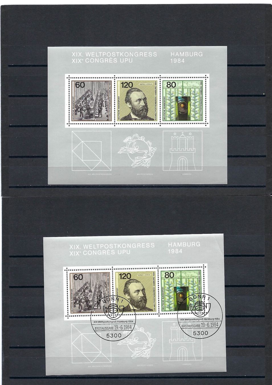 Tous les timbres: Block Nr. 19 Deutsche Bundespost – Neuf (Voir description) à Bronschhofen par Imsr