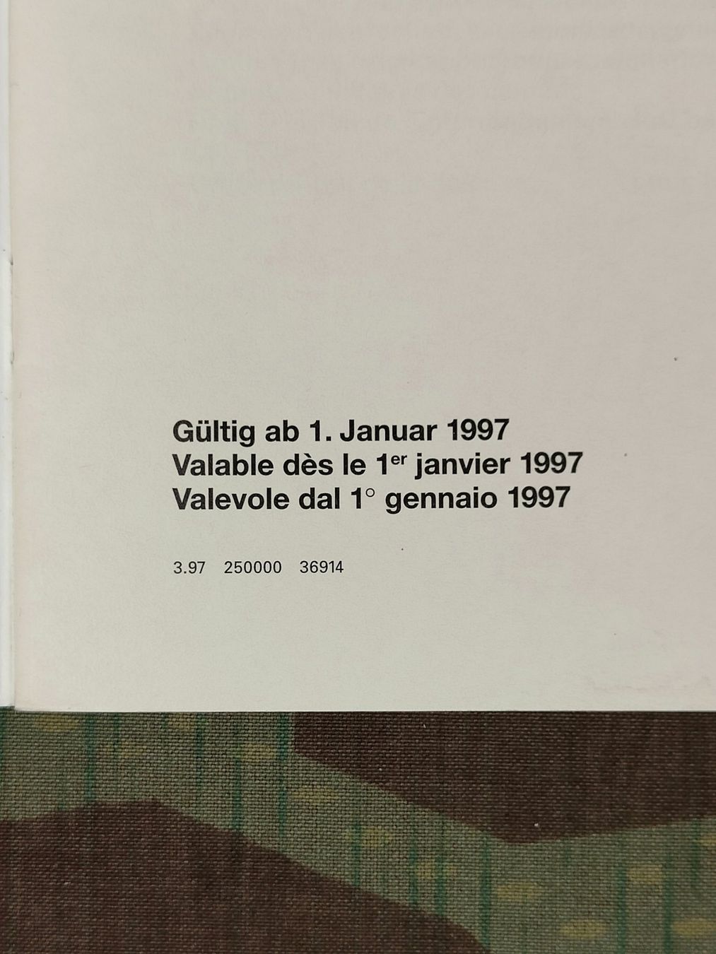 Schweizer Armee Uniformen: Reglement 51.9/III dfi, Abzeichen der Schweizer Armee, 1997 – Gebraucht aus Bauma von SwissMilitaria 2
