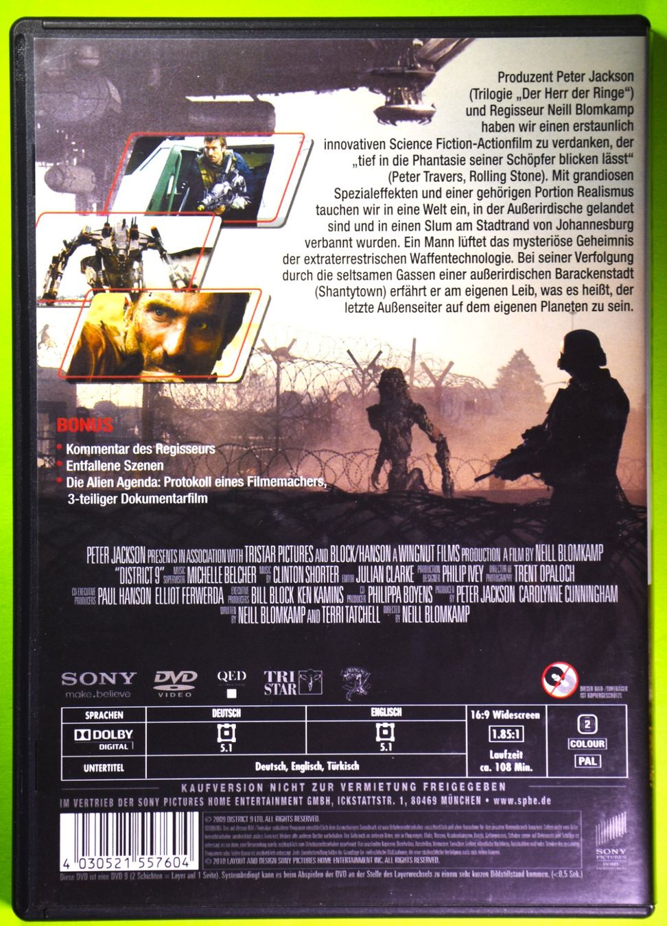 Tutti i DVDs: DISTRICT 9  /  INVASION DER AUSSERIRDISCHEN – Nuovo (secondo la descrizione) da Luzern venduto da piro12 1