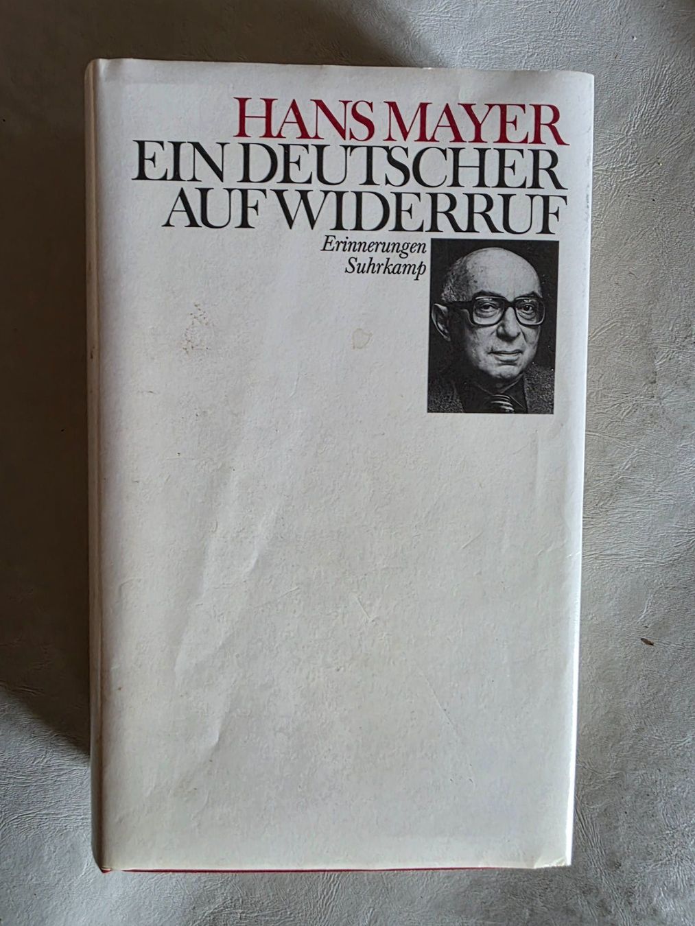 Libri: Hans Mayer - Ein Deutscher auf Widerruf - 1982 – Usato da Walterswil BE venduto da Lonitti
