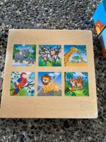 Puzzle Holz, Holzwürfel Puzzle Tiere