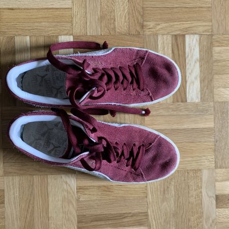 Puma Wildleder Sneaker Gr. 38 in Weinrot