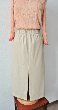 ROCK LEDER IMITATION YAYA 36 S BEIGE BLEISTIFTROCK TOP