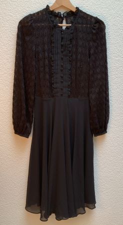 Elegantes schwarzes Hemdblusenkleid Marke Phase Eight, neuw.