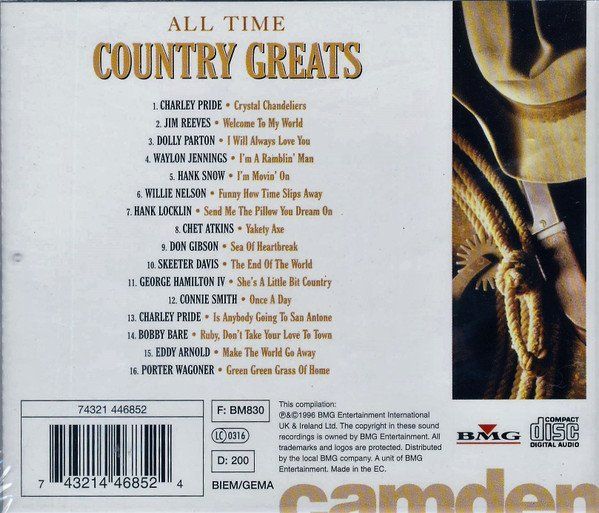 CD: Diverse: All Time Country Greats CD – Nuovo (secondo la descrizione) da Steinhausen venduto da Vilivinili 1