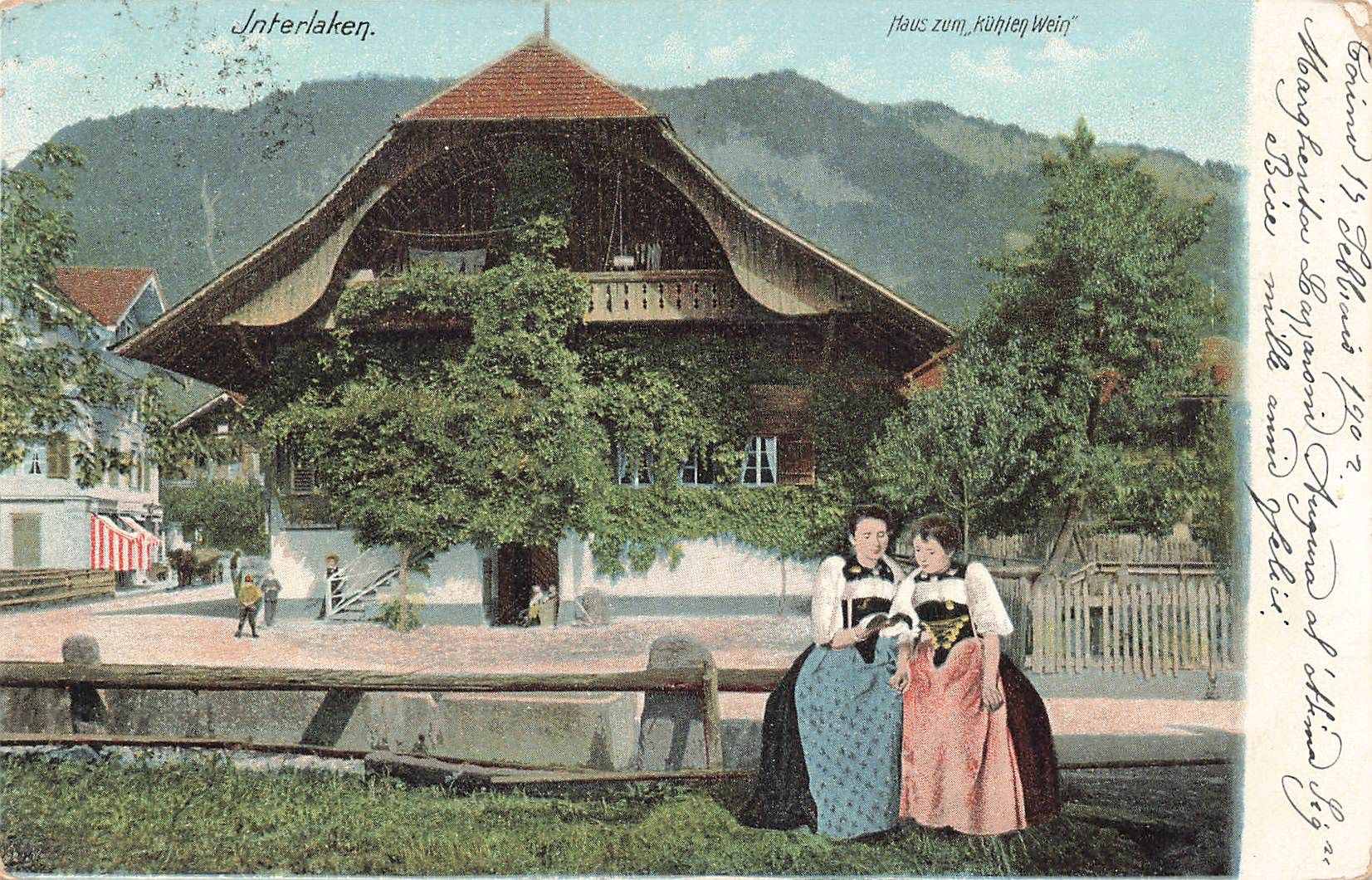 Cartoline postali: Interlaken – Usato da Biasca venduto da Blenio71