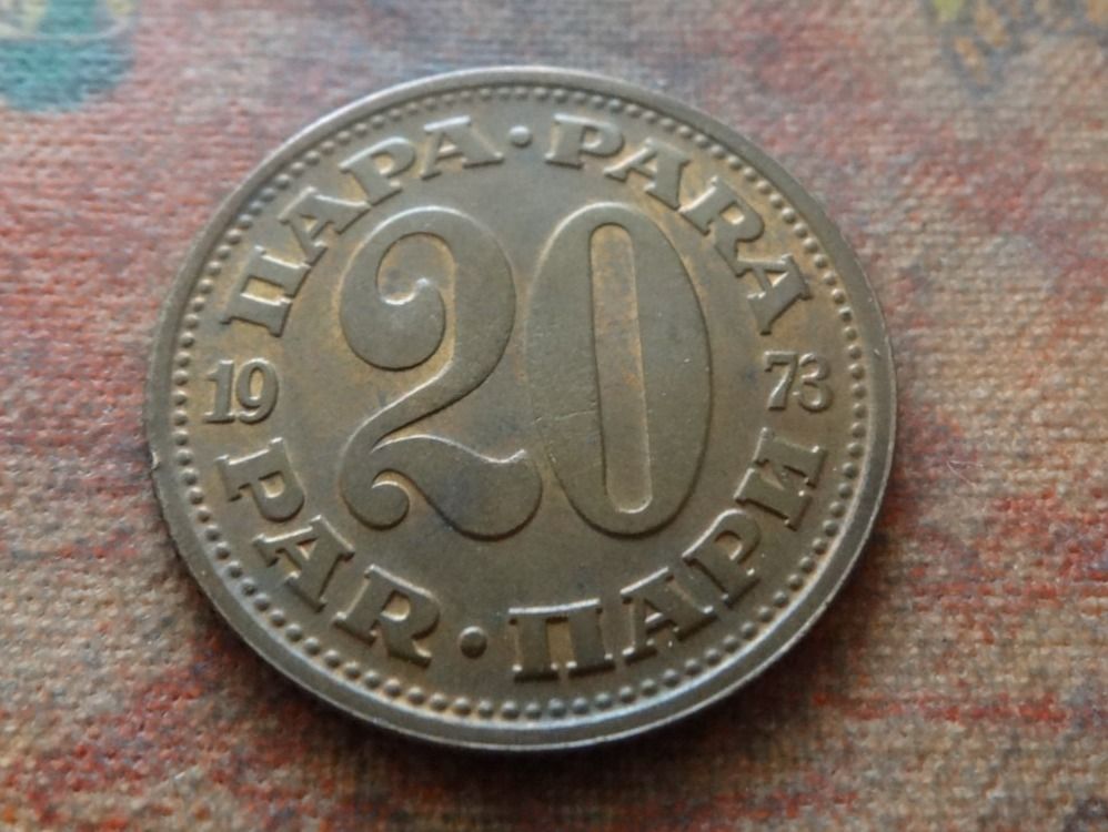 Tutti le monete: YOUGOSLAVIE  20  Para  1973 – Usato da Romanel-sur-Lausanne venduto da Swift13