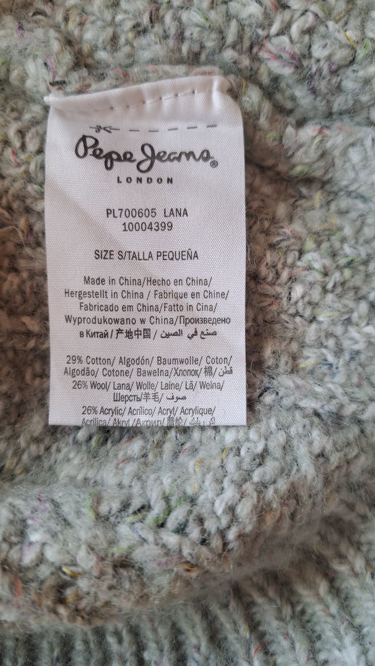 Pepe Jeans Maglioni & Felpe: Warmer Pulli mit Zopfmuster, wirkt hellgrün/grau, Gr.S – Usato da Oberwil i. S. venduto da ste_77ly 4