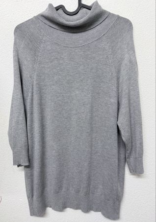 Damen Rollkragenpullover grau fein gestrickt Zustand Top👍