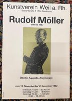 Ausstellungsplakat Rudolf Möller 1982 gebraucht