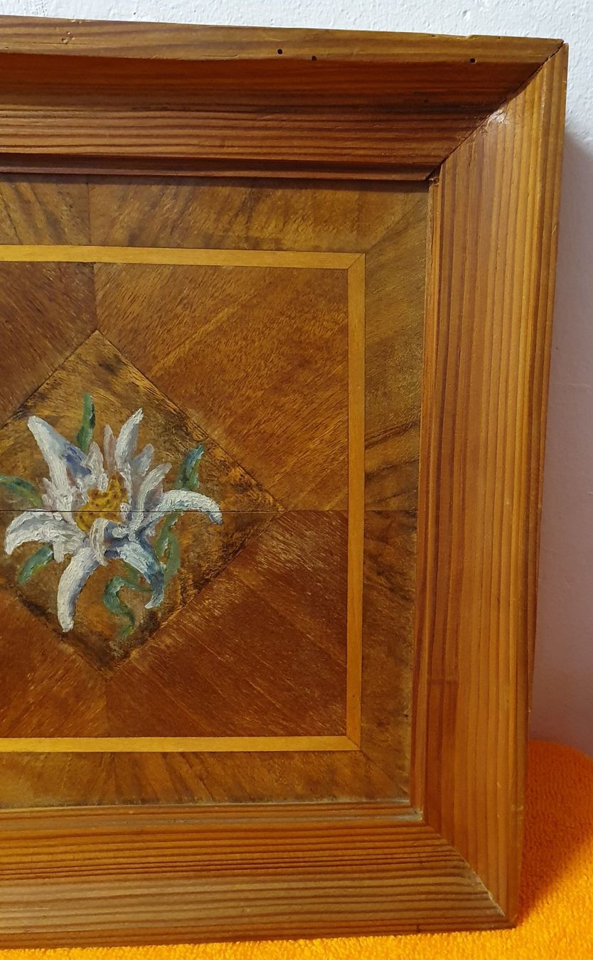 Poster & Bilder: antikes Holz Bild "Edelweiss" – Gebraucht aus Muri AG von spezielle_geschenke 5