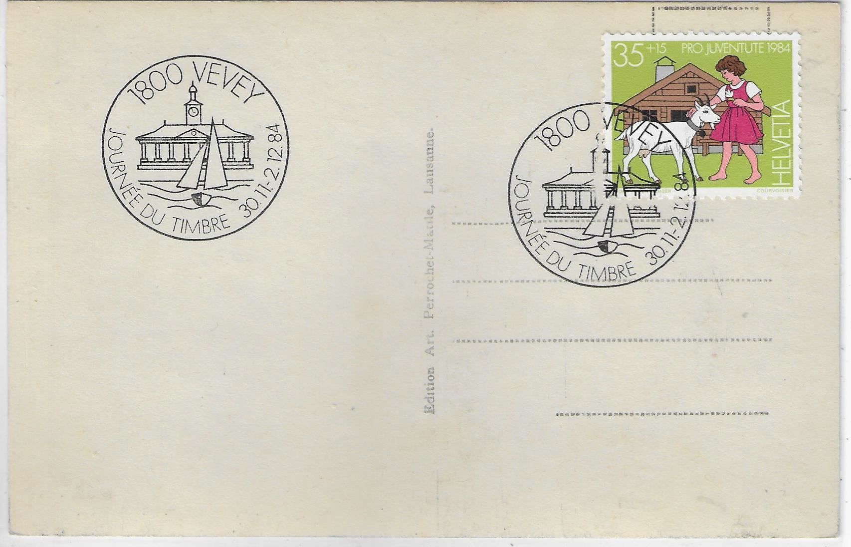Cartoline postali: Vevey et le Mont Pelerin – Usato da Ettingen venduto da Kartenplanet 1