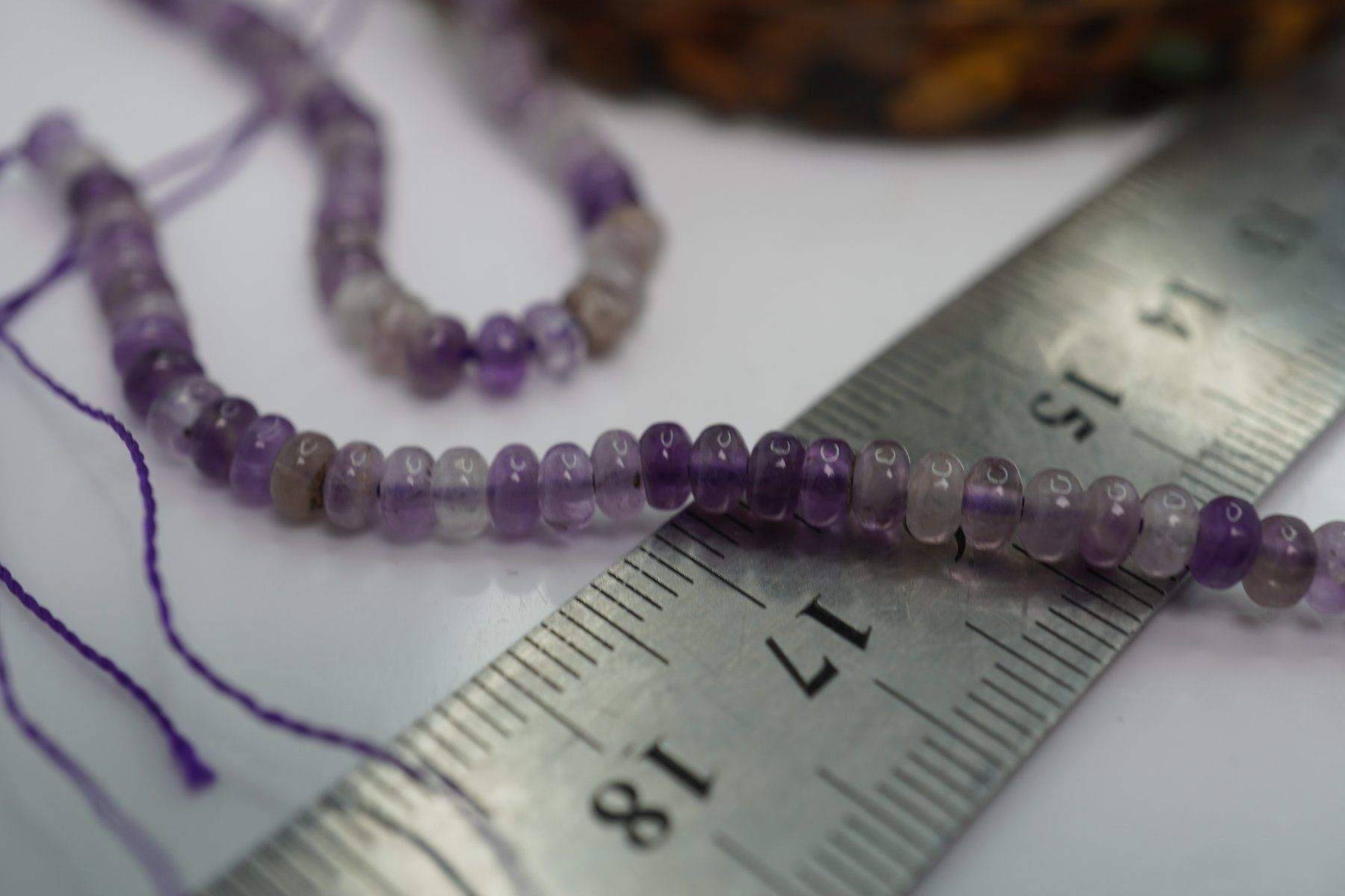 Pietre preziose: Amethyst     Donuts  4mm  Strang   TOPSTONE – Nuovo e nell'imballaggio originale da Eschenbach SG venduto da topstone 6