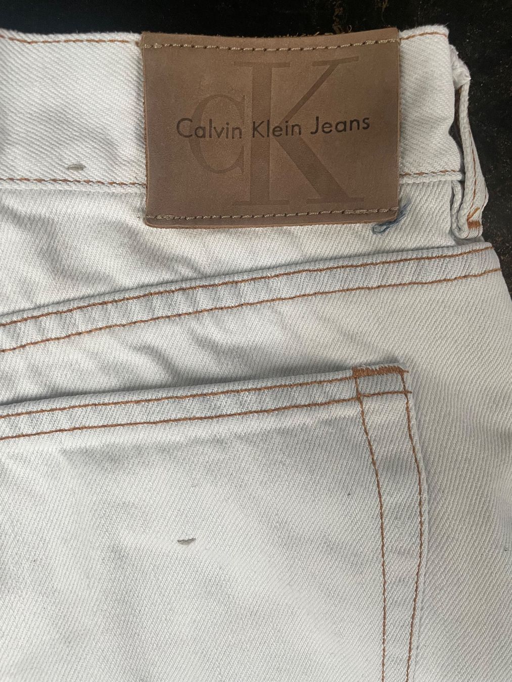 Calvin Klein Jeans: Jeans Calvin Klein Vintage W26 white – Gebraucht aus Minusio von Pink222