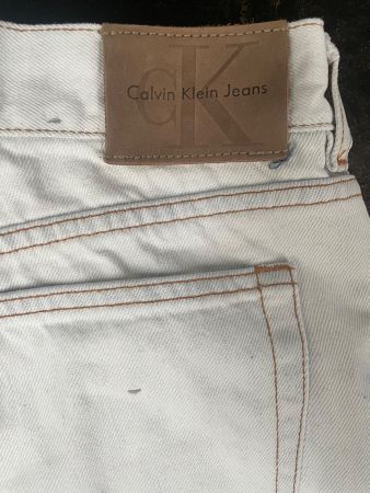 Jeans Calvin Klein Vintage W26 white