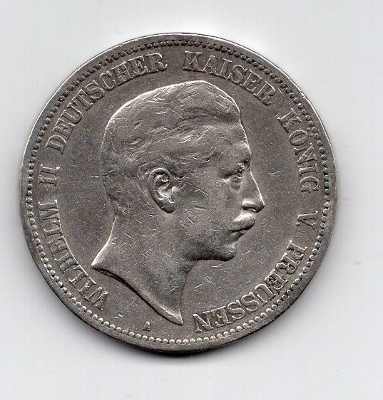 Toutes les monnaies: (1136) Preussen, 5 Mark 1895, ss – D'occasion à Rüthi (Rheintal) par erdnuessli1 1