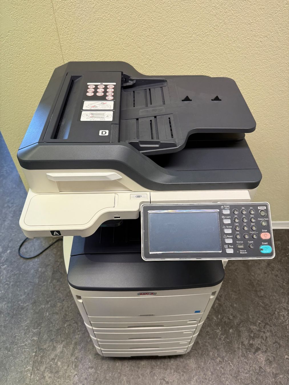 Oki Stampanti: OKI Multifunktionsdrucker MC853 A4 - A3 in gutem Zustand – Usato da Rebstein venduto da Houwi 1