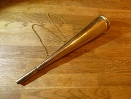 Antikes Nebelhorn Signalhorn Schiffshorn gut im Klang 34 cm