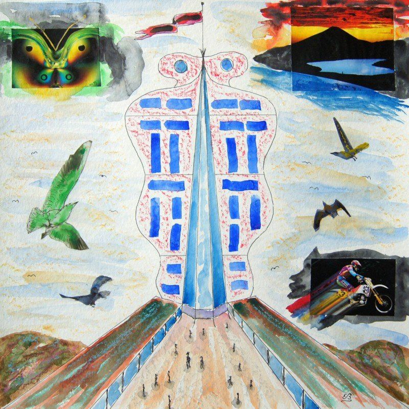 Dipinti: Surreales Gemälde: Future plan – Nuovo (secondo la descrizione) da Fribourg venduto da erw_68dx