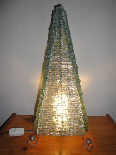 Lampade: Tischleuchte aus Glas – Usato da Zürich venduto da Paykan 3
