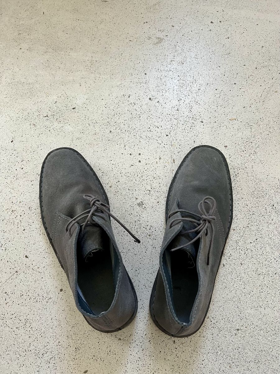 Scarpe da uomo: Herrenschuh, graues Wildleder Grösse 42 – Usato da Zürich venduto da stjege 1