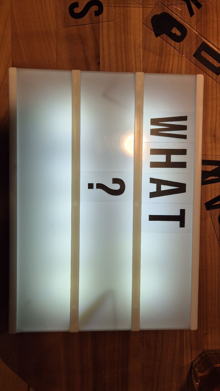 Alle Dekorationen: Light Box mit vielen Buchstaben – Gebraucht aus Schmiedrued von Mymouse 1