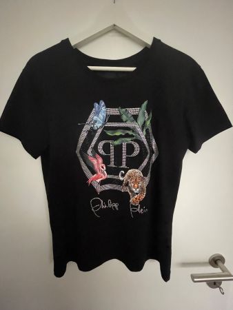 Philipp Plein Damen T-Shirt Gr. 38 Neuwertig