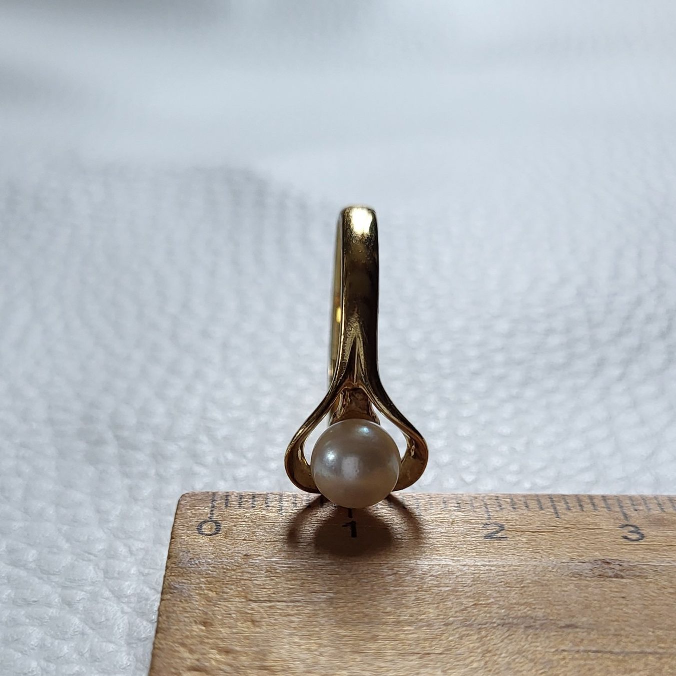 Ringe: 18 Karat 750 Gold Ring Mit Perle – Gebraucht aus Wald ZH von Dasilver 6
