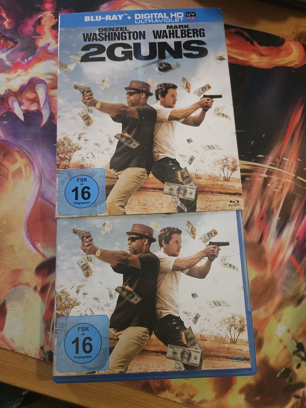 Tutti i DVDs: Action-Thriller 2 Guns Blu-ray mit Denzel Washington – Usato da Liestal venduto da CrystalCardToyShop