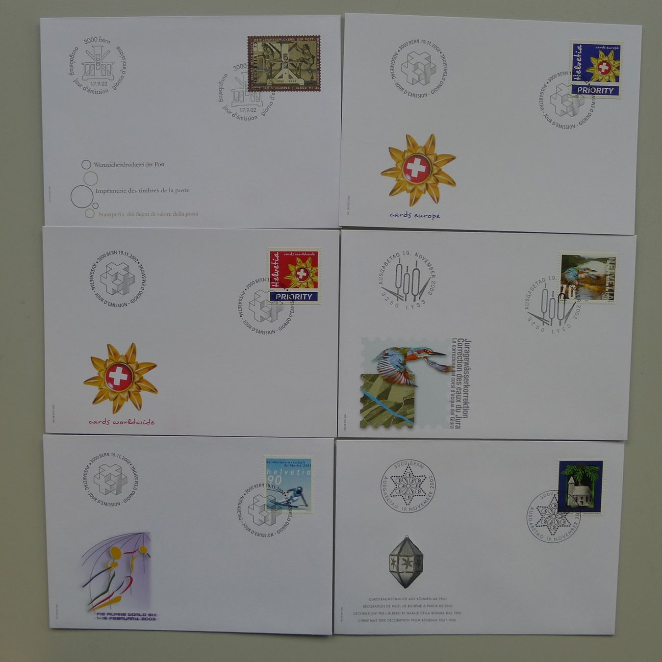 Tutti i francobolli: 2000-2004, FDC Sammlung, total 103 Stück, neuwertig! – Usato da Sursee venduto da Luzernerraute 9