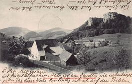 Kilchzimmer mit Ankenballenfluh, gelaufen 1902