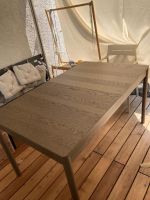 TONSTAD Ausziehtisch Eichenfurnier braun 140/196x85cm