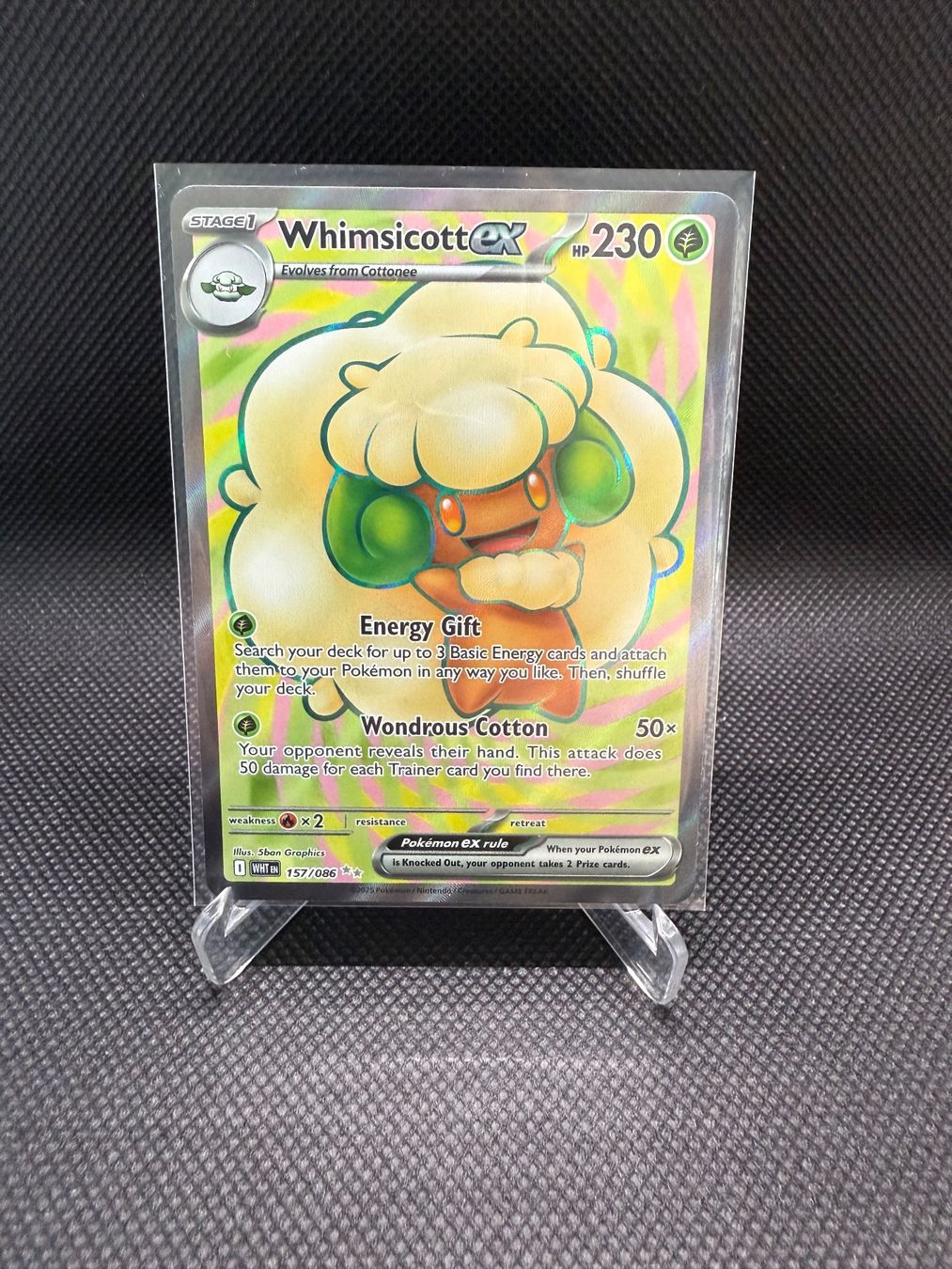 Pokemon Card Whimsicott ex SAR SR set 159 167/086 sv11W