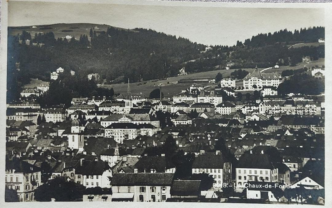 Cartoline postali: LA CHAUX-DE-FONDS  - 1934 – Usato da Delémont venduto da Domdom1