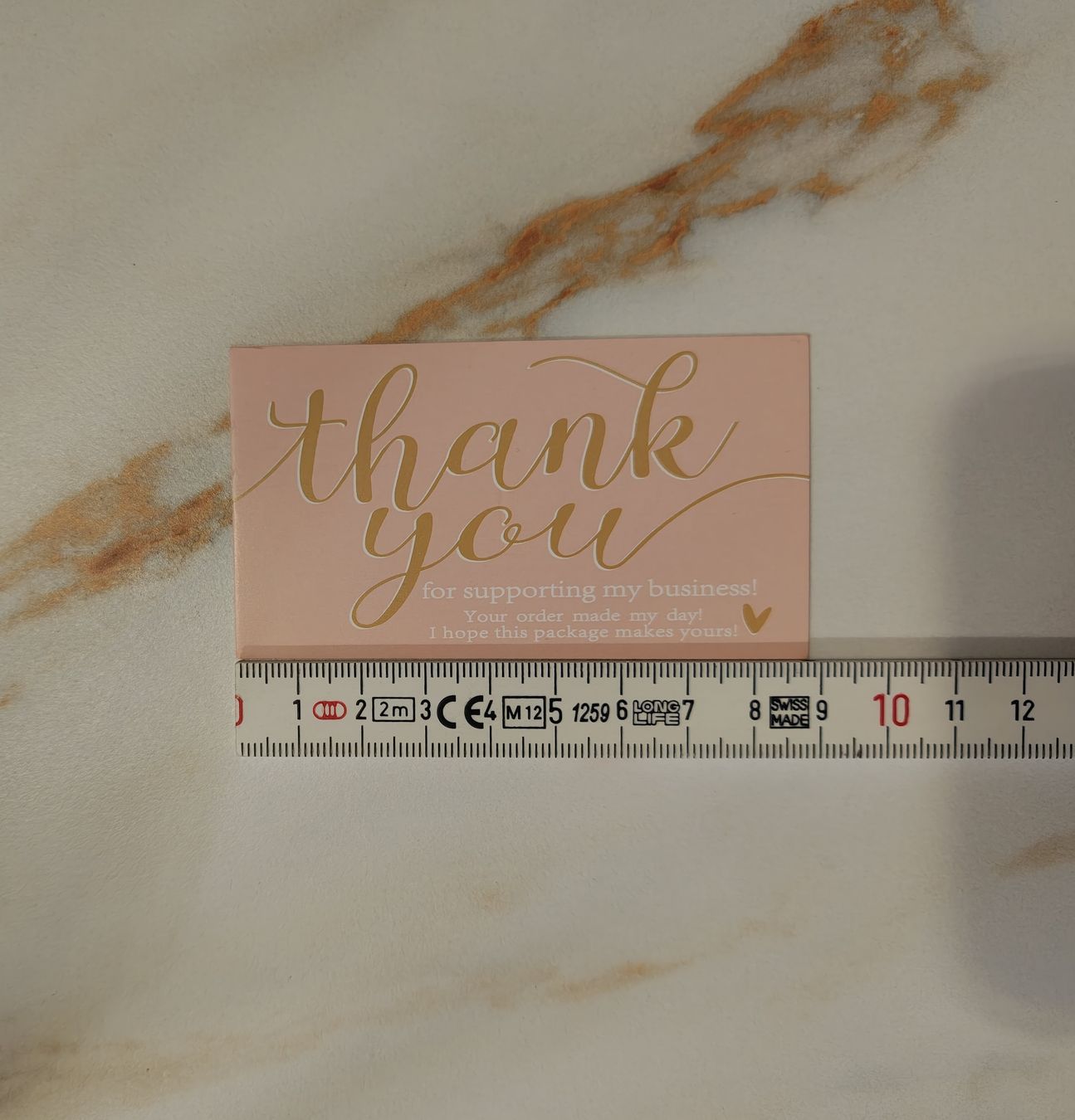 Cartoline: Dankeskarten Set, Rosa/Gold, Neu – Nuovo e nell'imballaggio originale da Rütihof venduto da iva_2yts 2
