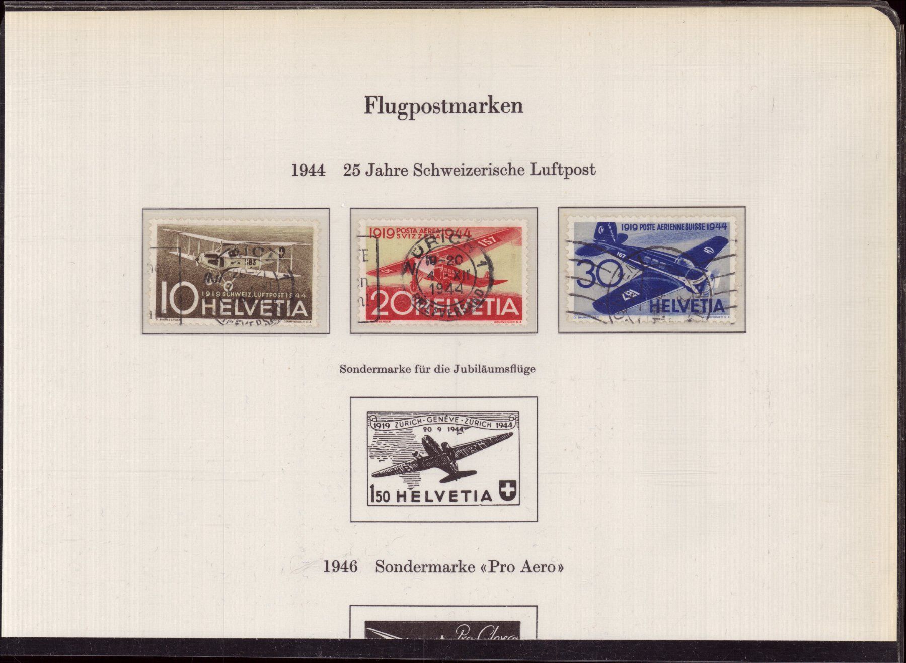 Tutti i francobolli: Flugpost Briefmarken Los – Usato da Eggersriet venduto da stamp303 3