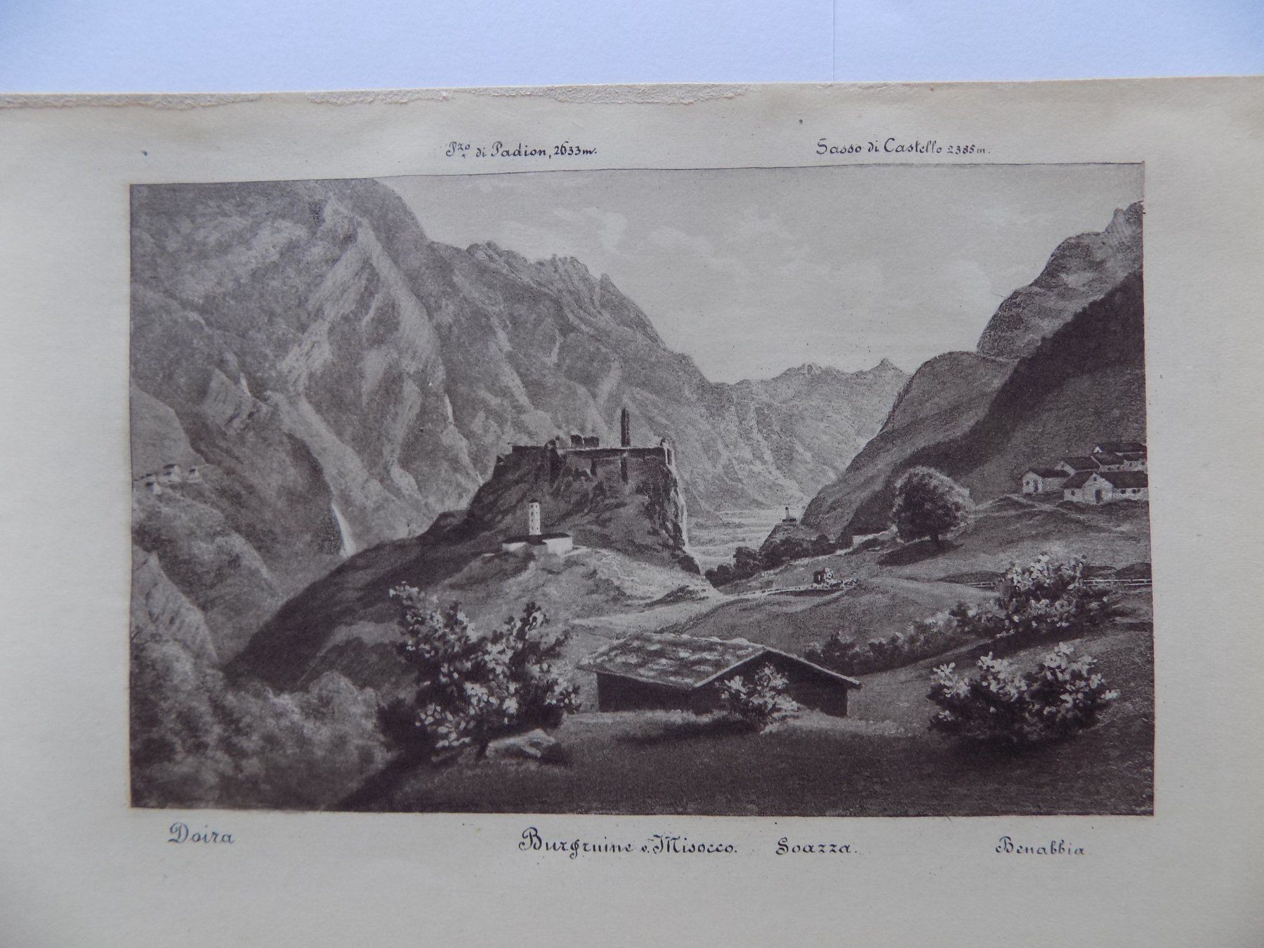 Gravures: Misocco Burgruine – D'occasion à Risch par Rischli15 1