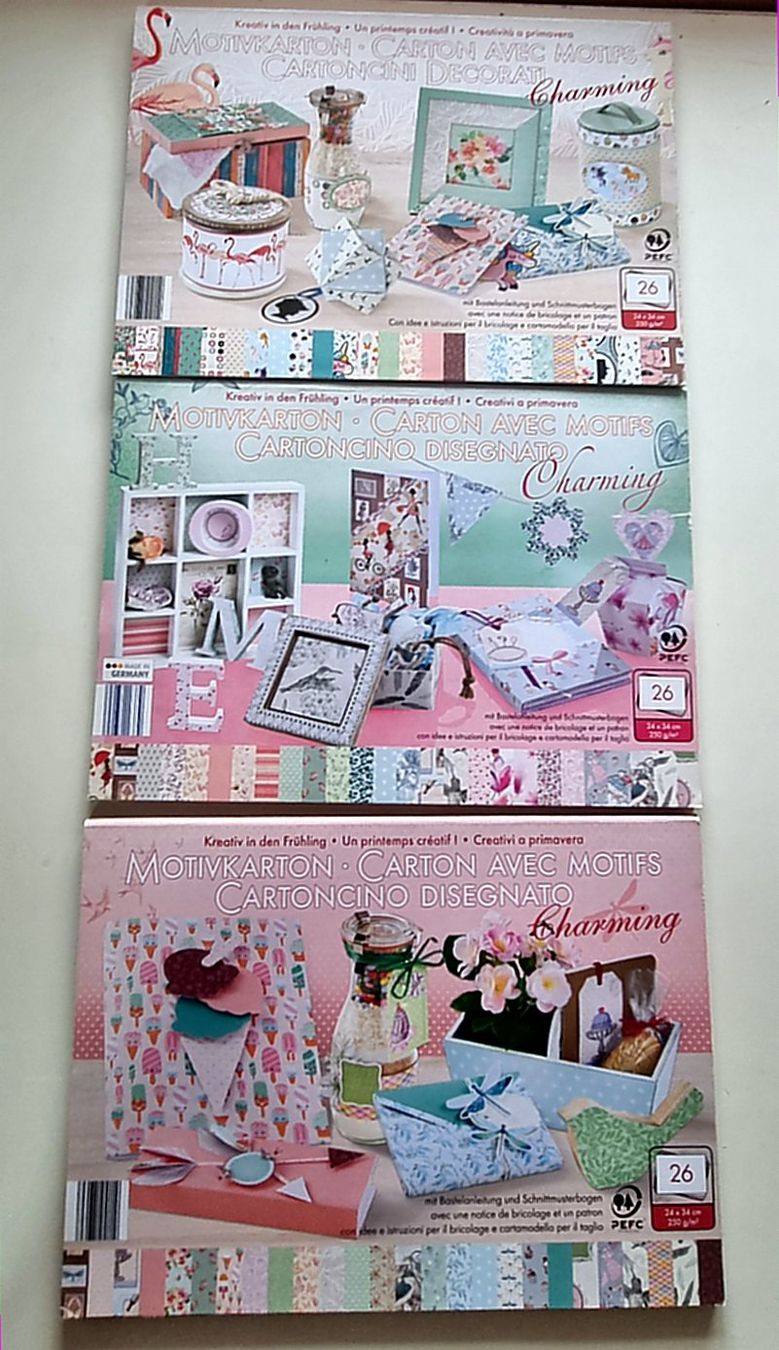 Papiere: 3 Motivkartonblöcke Scrapbooking Charming – Gebraucht aus Effretikon von lenalisa63