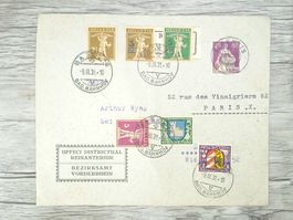 TR72 Enveloppe + Timbre Suisse 1931