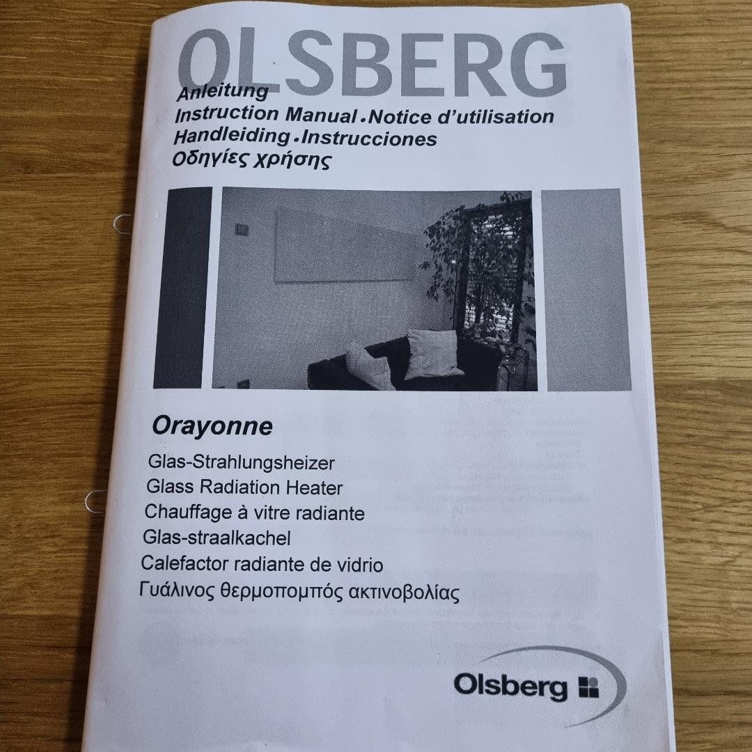 Radiatori: Olsberg chauffage à vitre radiante avec thermostat – Nuovo e nell'imballaggio originale da Tolochenaz venduto da nieeva 1