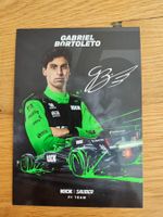 Gabriel Bortoleto Autogrammkarte, Formel 1 Sauber,audi