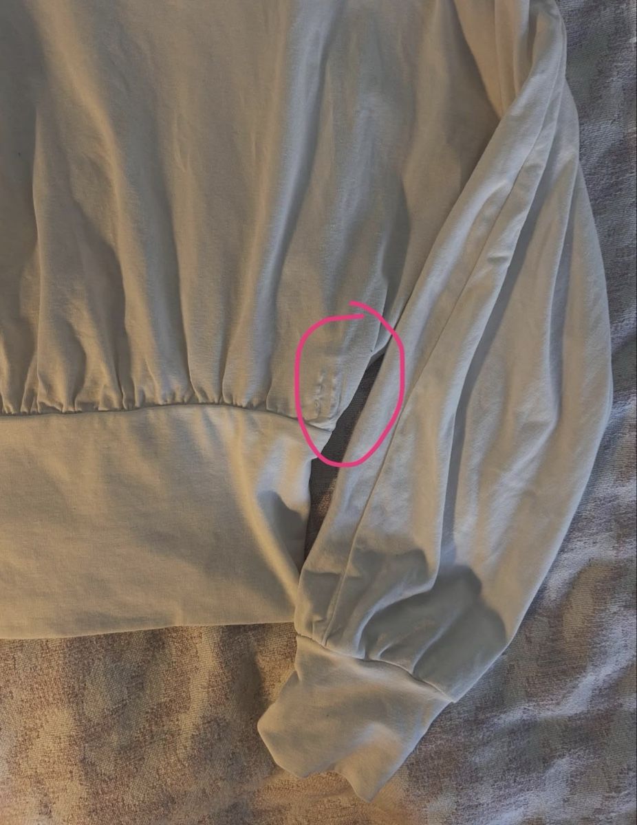 Top: Weisses Damen Langarmshirt, Grösse M – Usato da Bern venduto da mirio.ic 1