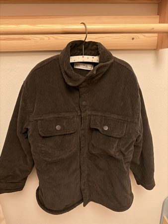 Zara Cord Jacke Mit Lammfell fütterung Gr.116