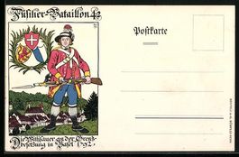 Litho Basel, Schweizer Soldat des Füsil