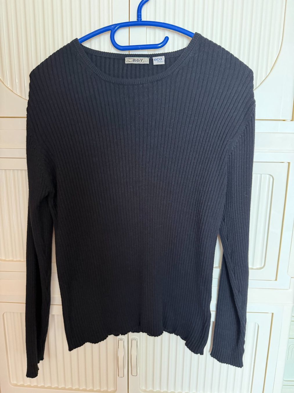 Pulls & Sweat-shirts: Rippstrick Pullover schwarz Baumwolle 100% | Grösse M – D'occasion à Brunnenthal par Eco07