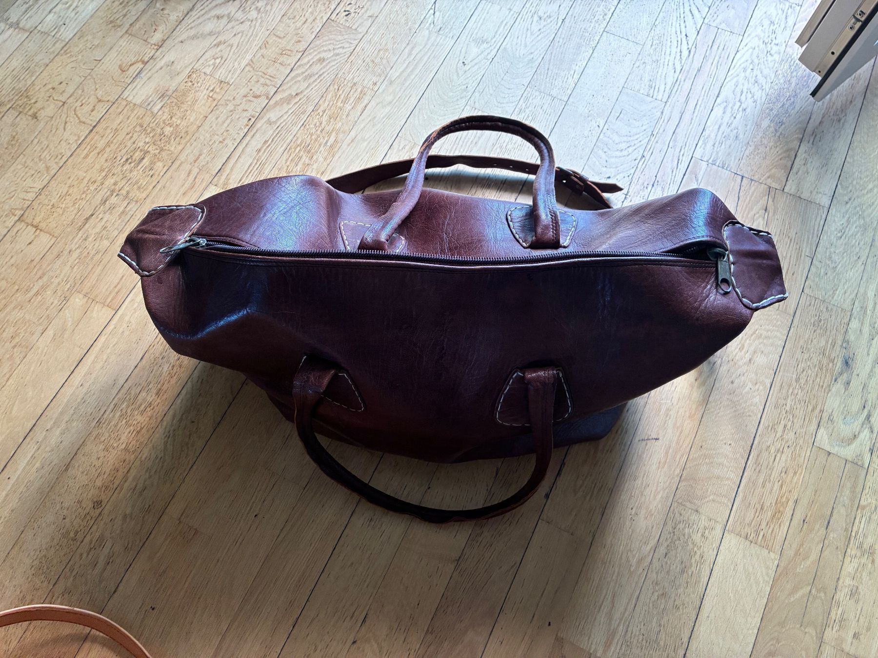Borse: Reisetasche aus echtem Leder aus Marokko – Usato da Zürich venduto da thetschi 3