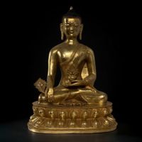 Medizin Buddha Statue Bronze Healing Figur Tibet China 49 cm