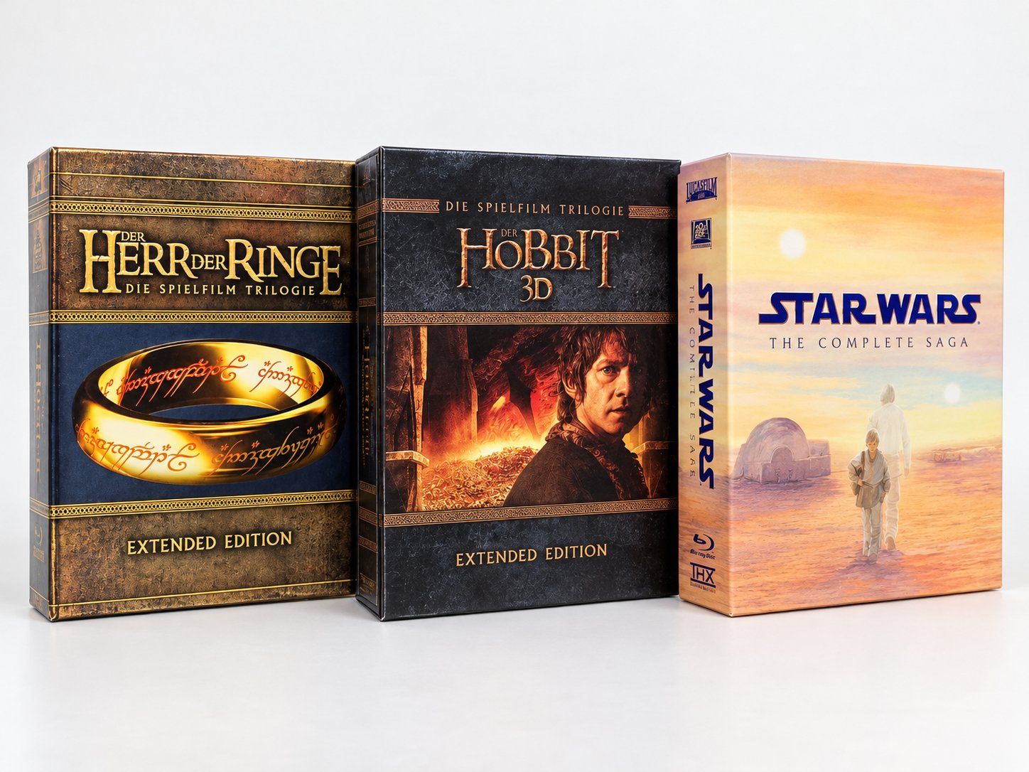 Tutti i DVDs: Herr der Ringe + Hobbit 3D + Star Wars Blu-ray Boxsets – Usato da Dübendorf venduto da Prenice1