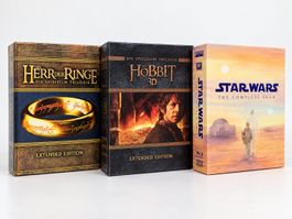 Herr der Ringe + Hobbit 3D + Star Wars Blu-ray Boxsets